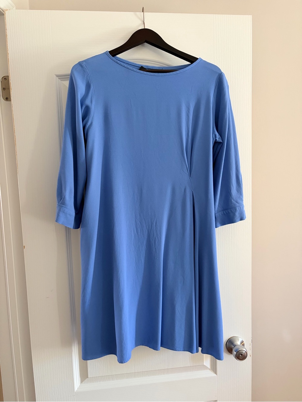 Max Mara Women's Blue Swing Dress - Casual 3/4 Sleeve